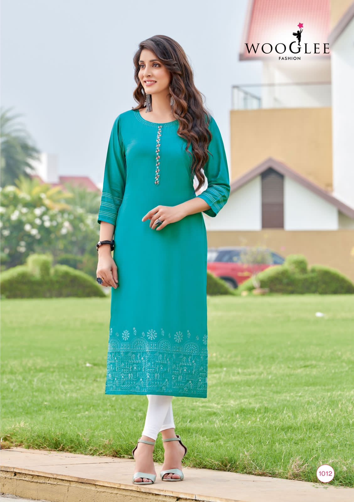 Anurag By Wooglee 1009-1014 Printed Kurtis Catalog